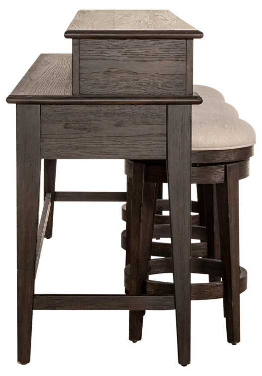 Liberty Furniture Mill Creek 4-Piece Cream/Peppercorn Bar Table Set-3
