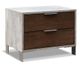 VIG Furniture Nova Domus Dark Walnut Concrete Nightstand-0