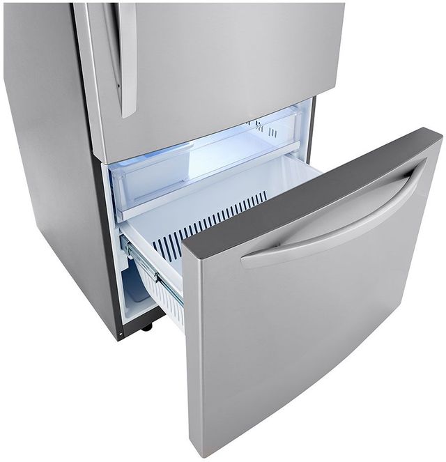 LG 33 in. 25.5 Cu. Ft. PrintProof™ Stainless Steel Bottom Freezer Refrigerator-4