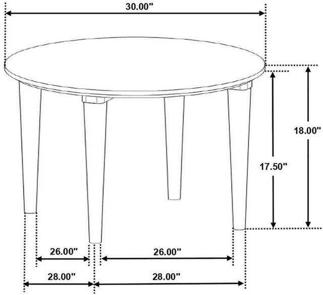 Coaster® Aldis Natural/White Coffee Table-3
