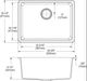Elkay Quartz Classic® Mocha 24-5/8" x 18-1/2" x 9-1/2" Single Bowl Undermount Sink-4