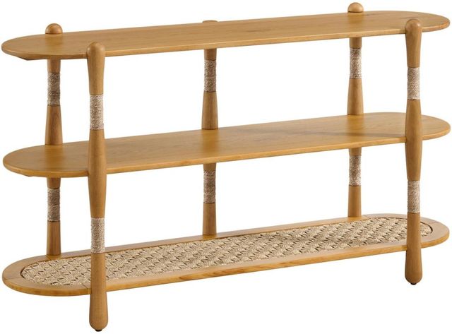 Martin Svensson Seagrass & Wood Natural Sofa Table-0