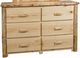 Best Craft Furniture RRP5 Rustic Red Pine 6-Drawer Dresser-0