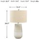 Signature Design by Ashley® Shavon Beige/White Table Lamp-1