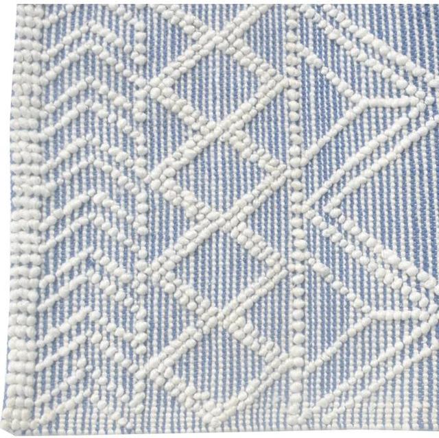 KAS Rugs Chloe Blue Ivory Geo 5'x7' Area Rug-2