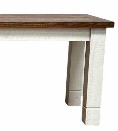Million Dollar Rustic Willow Frosted White Bench-1