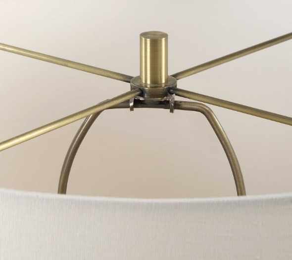 Uttermost® Aubrey Antique Brass Table Lamp-4