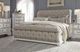 Liberty Furniture Abbey Park 5-Piece Antique White/Weathered Brown King Upholstered Sleigh Bed Set-1