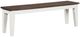 TEI Kelsey Dark Oak/White Bench-0