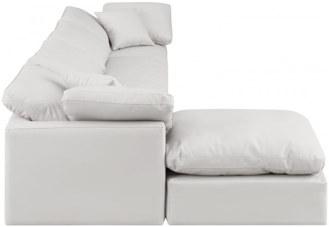 Meridian Furniture Indulge 6-Piece Cream Leather Modular Sectional-2