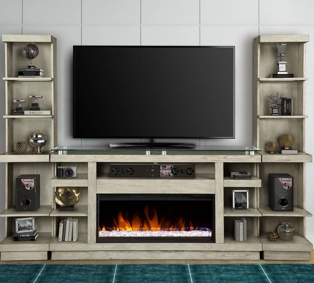 Legends Home Celino Sandstone Fireplace Entertainment Wall-1
