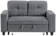Homelegance® Robinson Gray Loveseat with Pull-Out Bed, Shelves, and Charging Ports-4