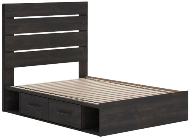 Signature Design by Ashley® Hollivern Dark Gray 4-Drawer Full Panel Storage Bed-3