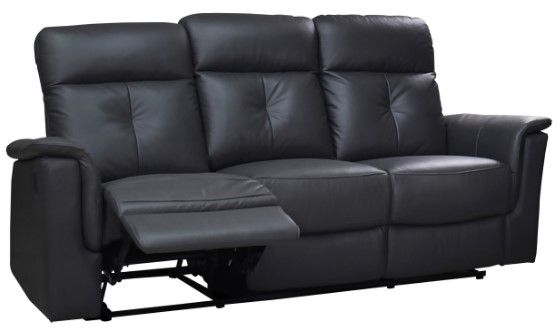Mazin Furniture Ellesmere Dark Grey Manual Reclining Sofa-1