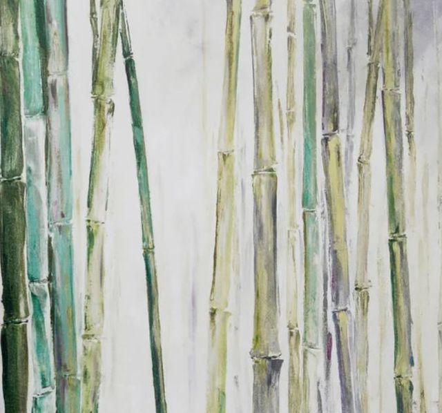 Stylecraft Bamboo II Biege/Green Wall Art-1