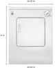 Whirlpool® 3.4 Cu. Ft. White Compact Front Load Electric Dryer-2