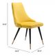 Zuo® Piccolo Yellow Dining Chair-4