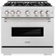 ZLINE Classic 36" Satin Stainless Steel Pro Style Dual Fuel Range-0