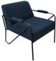 International Furniture Direct Lotus Midnight Blue Armchair-0