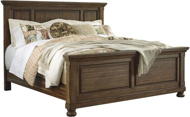 Signature Design by Ashley® Flynnter Medium Brown Queen Panel Headboard-1