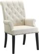 Coaster® Alana Cream Upholstered Dining Arm Chair-0