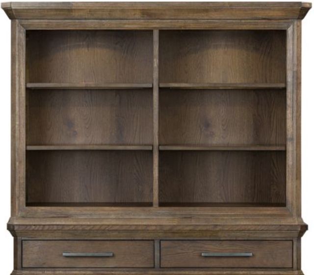 Liberty Furniture Artisan Prairie Aged Oak Sliding Door Hutch-1