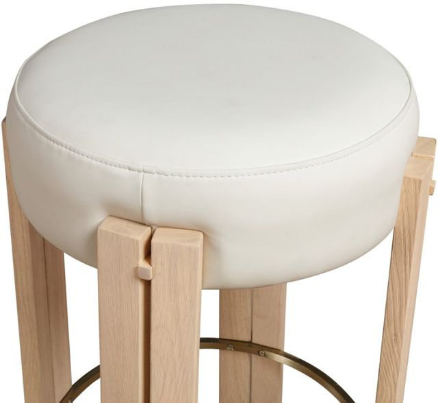 Meridian Furniture Harrison Cream/Natural Counter Stool-3