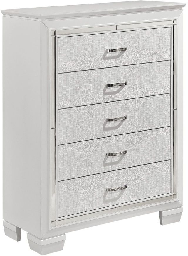 Mazin Furniture Allura White Chest-0