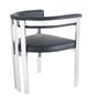 VIG Furniture Modrest Pontiac Black/Stainless Steel Dining Chair-2