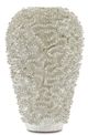 Currey & Company Swirl White/Gold Large Vase-1