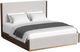 Elements International Brisbane 4-Piece Beige/Brown King Panel Bedroom Set-1