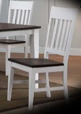 Two Tone Solid Hardwood Dining Set-2