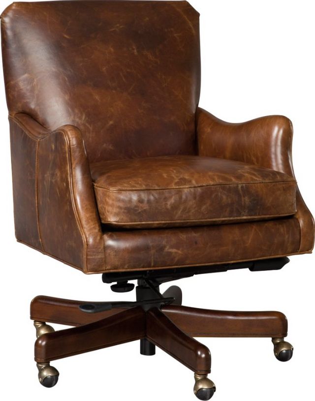 Hooker® Furniture Barker Natchez Brown Executive Swivel Tilt Chair