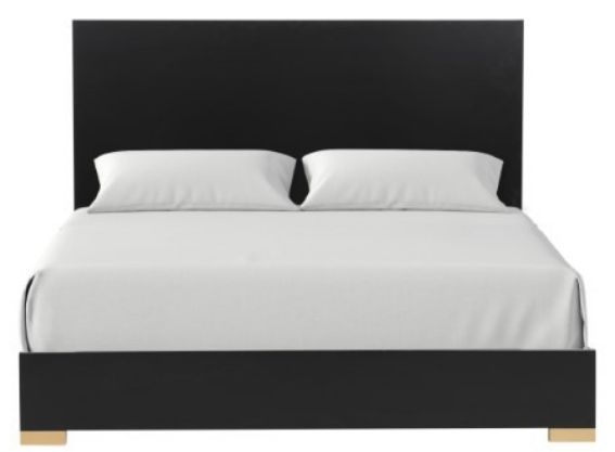 Furniture of America® Goldsberg Black Eastern King Panel Bed-1