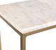 Uttermost® Redmond White Marble Top Console Table with Brass Frame-5