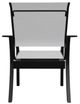 Telescope Casual Leeward Abalone/Black Fabric/Polymer Outdoor MGP Sling Stacking Cafe Chair-3