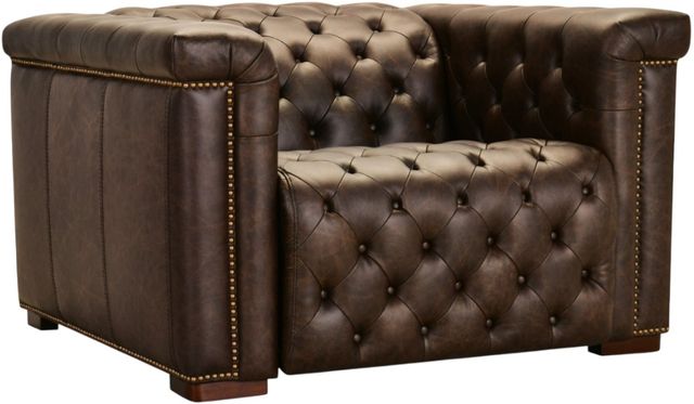 Hooker® Furniture SS Savion Deux West Saddlewood Power Recliner with Power Headrest-0