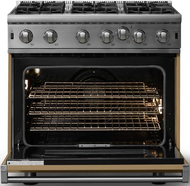 Viking® 5 Series 36" Golden Hour Pro Style Liquid Propane Gas Range-1