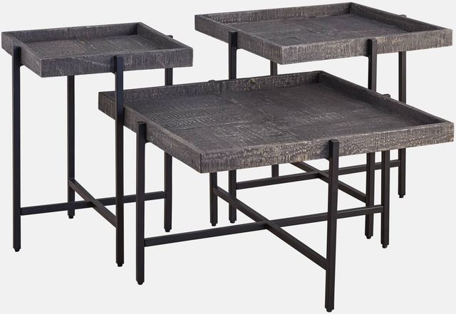 Signature Design by Ashley® Piperlyn 3-Piece Dark Brown Occasional Table Set-1