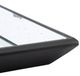 A & B Home Black Rectangular Glass Tray-4