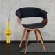 Armen Living Summer Charcoal Dining Chair-1