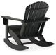 Signature Design by Ashley® Sundown Treasure Black Outdoor Rocking Chair-2