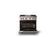 Viking® 5 Series 36" Blush Pro Style Gas (NG) Range with Polished Chrome Trim-1