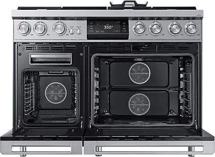 Dacor® 48" Silver Stainless Pro Style Dual Fuel Range-1