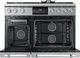 Dacor® 48" Silver Stainless Pro Style Dual Fuel Range-1
