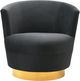 TOV Furniture Noah Black Swivel Chair-0