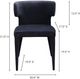 Moe's Home Collection Jennaya Black Dining Arm Chair-4