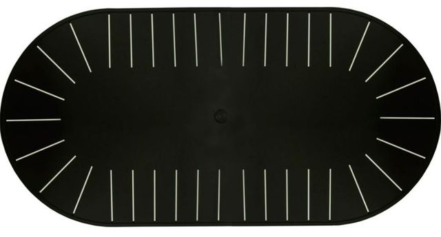 Lane Venture® Winterthur Estate Obsidian Black Oval Double Pedestal Table-1