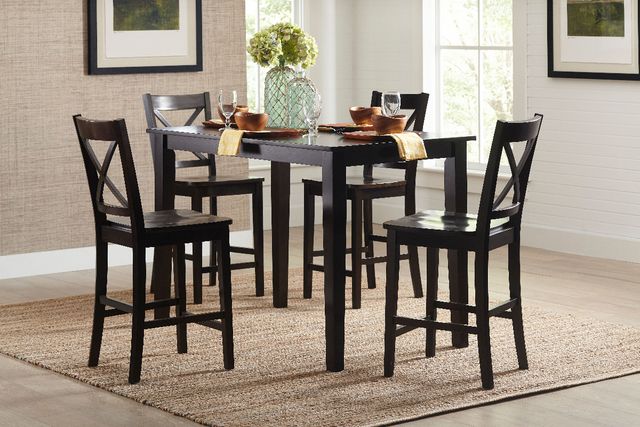 Jofran Inc. Simplicity Espresso X-Back Counter Stool-1