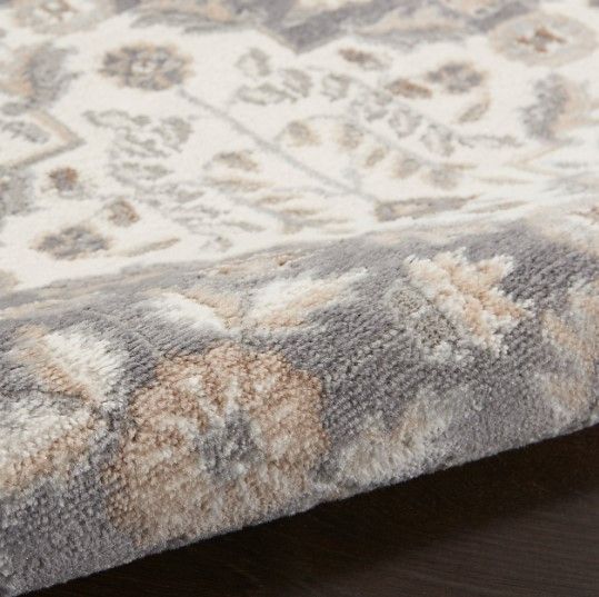 Nourison Home™ Elation Ivory Gray 5'x7' Style 4 Area Rug-4
